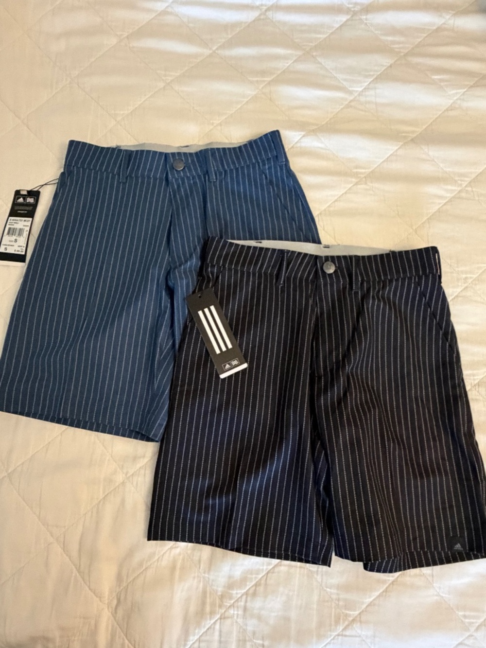 Size 9-10 NWT bundle of 2 Adidas boys golf shorts